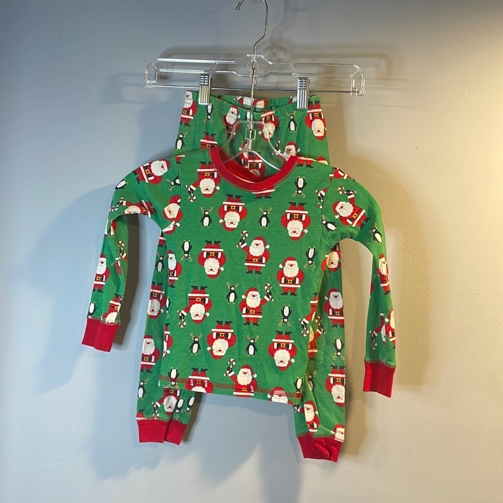 Santa reindeer pj set (top and bottoms)